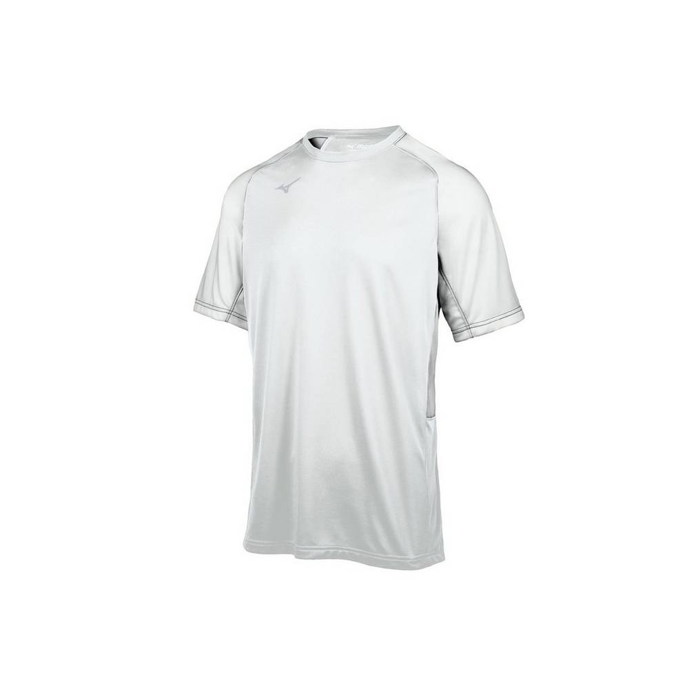 Mens Mizuno Aerolite Crew Baseball Jersey White Philippines (ENMYGV910)